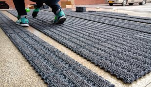 SG02 modular tile matting system installation