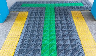 DB-Single Brush entryway modular interlocking mats