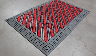 TB-Tri Brush-non-slip entryway interlocking mats