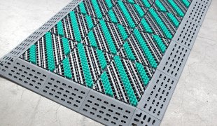 TB-Tri Brush-entryway modular interlocking mats